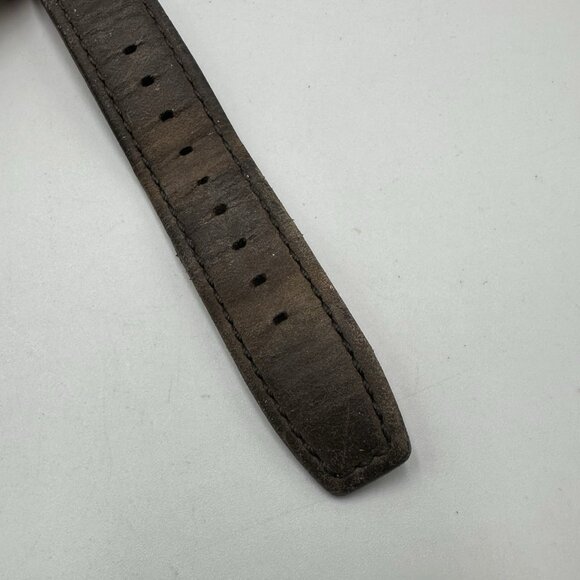 Timex Expedition Watch Men Silver Tone Indiglo Dial Leather Band T49870 Working - Picture 3 of 12